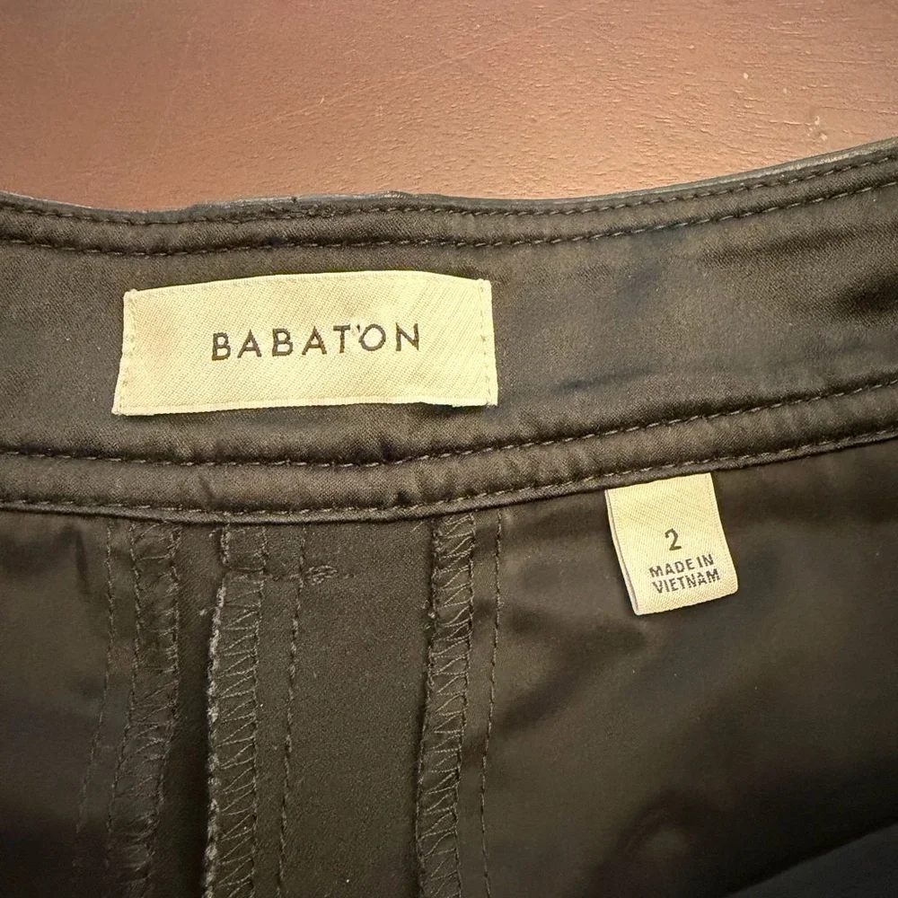 ARITZIA BABATON Agency Mini Short High-waisted Vegan Leather shorts